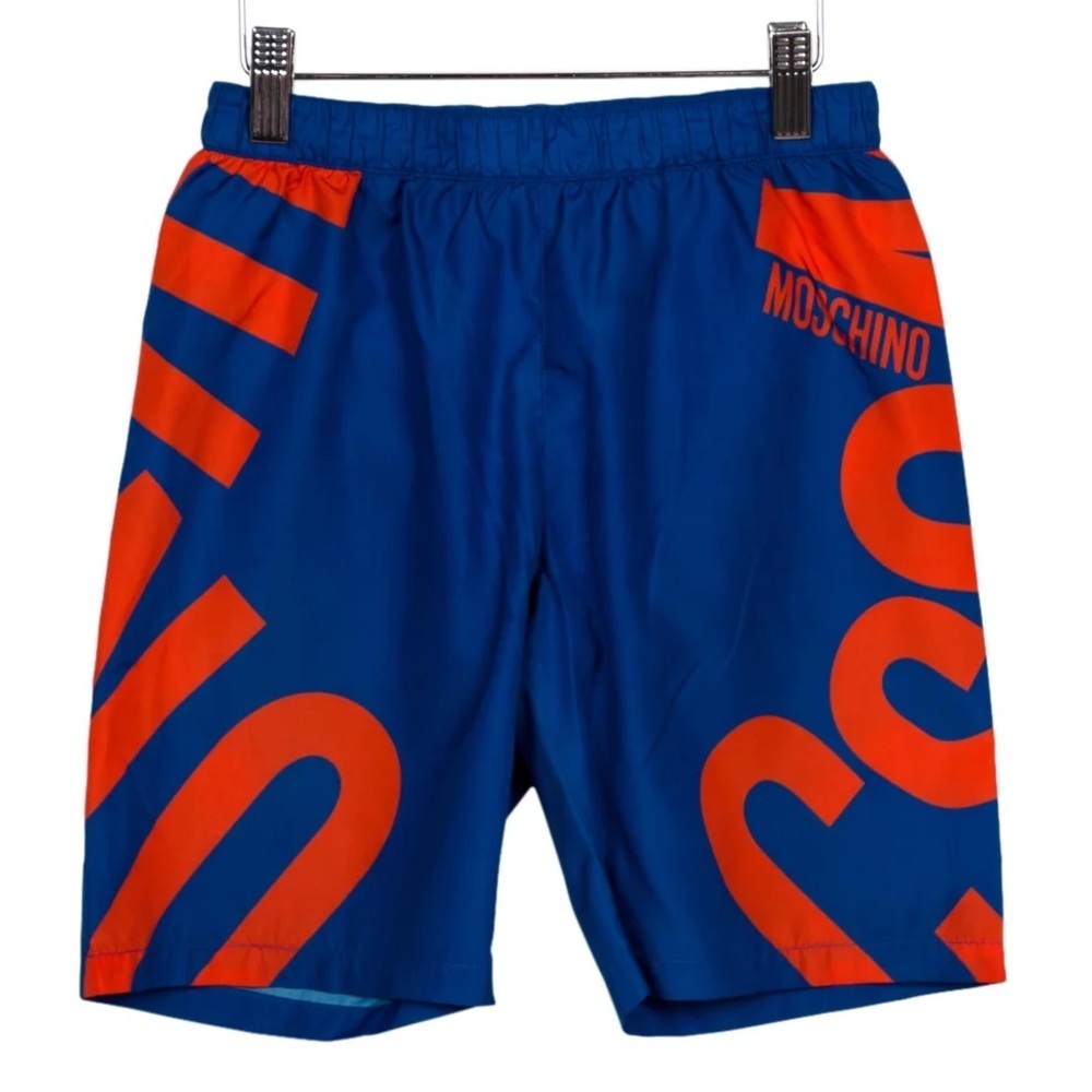 MOSCHINO Boys' Logo Swim Trunks Size: 10